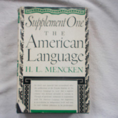 The American language - suplement one - H. L. Mencken