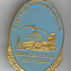 CENTRUL 51 TRANSMIIUNI 1951-2001 SUPERBA si Rara Insigna MILITARA