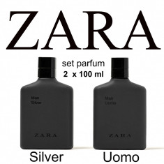 Parfum barbati ZARA Man Uomo Silver SET 2 x 100 ML 100% Original NOU nu avon ori foto