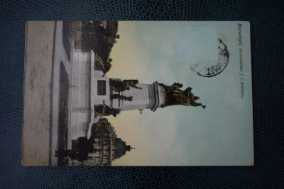 AKVDE18 - Carte postala - Bucuresti - Monumentul I C Brateanu foto