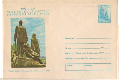 IP 9970 INTREG POSTAL - 50 ANI DE LA LUPTELE MINERILOR LUPENI. VALEA JIULUI foto