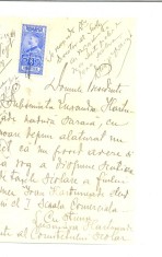 Z363 DOCUMENT VECHI-CERERE SCUTIRE TAXE POSTALE -ELEV ION HARTUNIADE -ANUL 1928