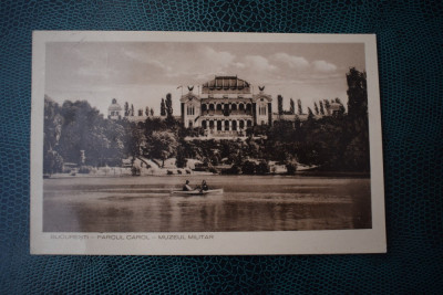 AKVDE18 - Carte postala - Bucuresti - Muzeul militar - parcul Carol foto