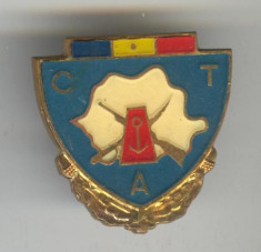 Insigna CTA - GRANICERI - Republica Socialista Romania 1970 foto