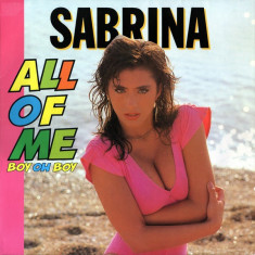 Sabrina - All Of Me (Boy Oh Boy) 1988 disc vinil Maxi Single Synth-pop foto