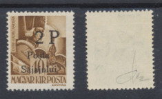 ROMANIA Ardealul de Nord 1945 Posta Salajului eroare rara Sajajului 2P / 10f MNH foto