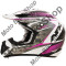 MBS Casca motocross AFX FX17 Factor, M, gri/violet/alb/negru, Cod Produs: 01104513PE