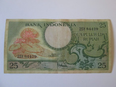 Indonezia/Indonesia 25 Rupiah 1959 foto