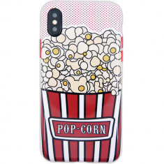 Husa Protectie Spate BENJAMINS BJX-POPCORN Pop Corn pentru APPLE iPhone X foto