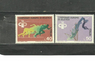 Italia 1974 - SPORT ATLETISM, serie nestampilata, A5 foto