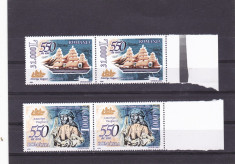 550 ANI AMERIGO VESPUCCI,IN PERECHE,2004,MNH,ROMANIA. foto