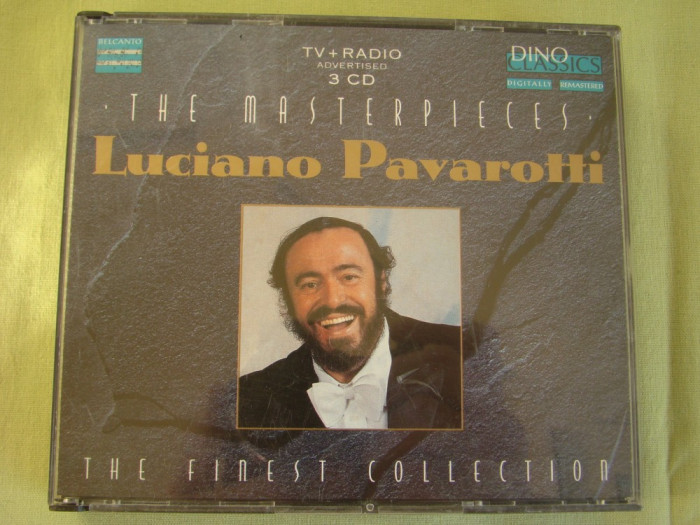 LUCIANO PAVAROTTI - The Masterpieces - 3 C D Originale ca NOI