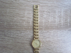 CEAS DE MANA DAMA TISSOT QUARTZ MINERAL CRYSTAL GOLD PLATED SWISS MADE foto