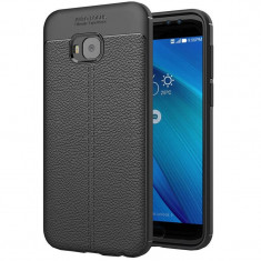 Husa silicon Leather pentru ASUS ZenFone 4 Selfie ZD553KL, Negru foto