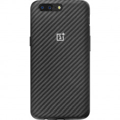 Husa Protectie Spate OnePlus Karbon Bumper Black pentru OnePlus 5T foto