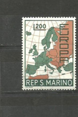 San Marino 1967/1968 - HARTA. EUROPA CEPT, timbre MNH, A3 foto