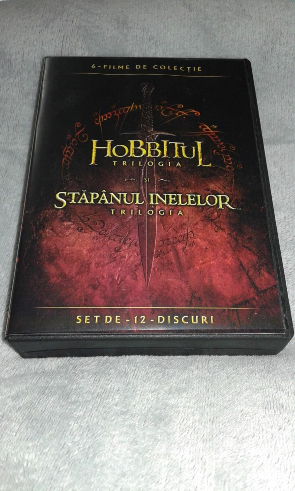 Colectie filme Stapanul inelelor si Hobbitul subtitrate in romana, DVD,  warner bros. pictures | Okazii.ro
