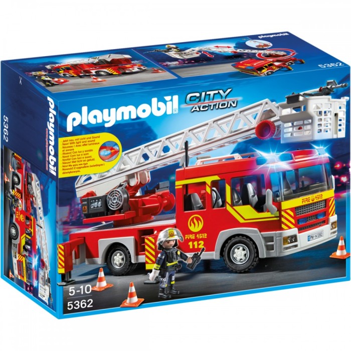 Joc PLAYMOBIL Ladder Unit with Lights and Sound foto mare Joc PLAYMOBIL Ladder Unit with Lights and Sound foto mare