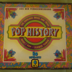POP HISTORY - 80 Super Hits - 4 C D Originale ca NOI