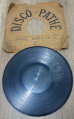 Disc, placa patefon/ gramofon// Disc Pathe foto