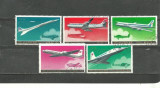 KOREA 1978 - AVIOANE TRANSPORT PASAGERI, serie stampilata, A3, Stampilat