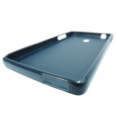 Husa silicon albastru inchis (cu spate mat) pentru Allview E3 Living foto