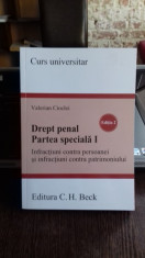 DREPT PENAL . PARTEA SPECIALA I - VALERIAN CIOCLEI foto