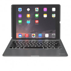 Husa cu tastatura iluminata ZAGG Slim Book, Wireless Bluetooth pentru Apple Pro 9.7, Black/Silver foto