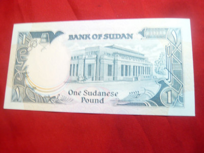 Bancnota 1 Lira Sudan 1987 ,cal.NC foto
