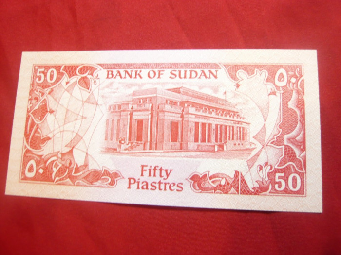 Bancnota 50 Piastri Sudan 1987 ,cal.NC