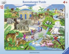 Puzzle vizita la zoo, 45 piese - VV25323 foto