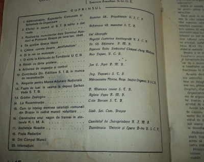 revista Viata Comunala (Uniunea sindicatelor Comunale din Romania) 1948 foto