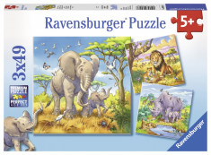 Puzzle animale, 3x49 piese - VV25348 foto