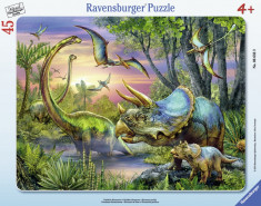 Puzzle dinozauri in zori, 45 piese - VV25321 foto