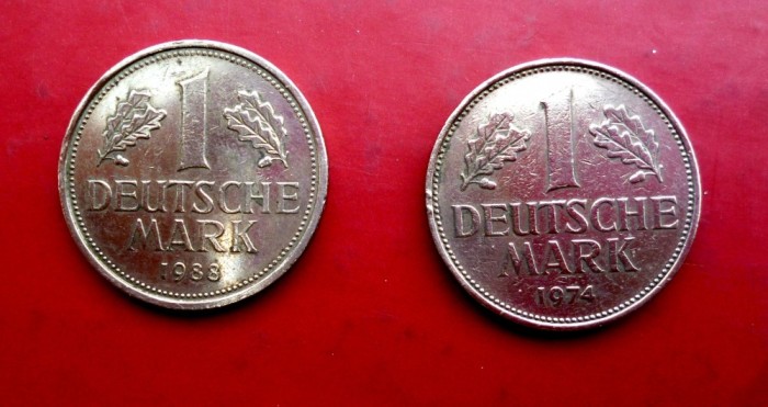 Monede 1DM 1976 , 1988