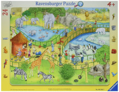 Puzzle distractie la zoo, 24 piese - VV25313 foto