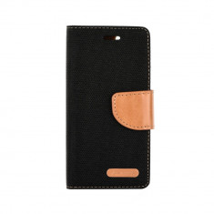 Husa Samsung Galaxy S5 / S5 Neo Canvas Book Neagra - CM11391 foto