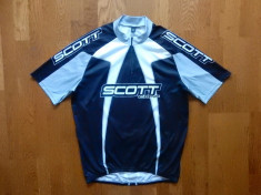 Tricou ciclism Scott. Marime XXL: 60 cm bust, 68 cm lungime pe fata etc. foto
