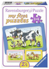 Puzzle animale prieteni, 3x6 piese - VV25293 foto