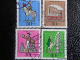 GERMANIA-JUCARII SEC.19-SERIE COMPLETA-STAMPILATE