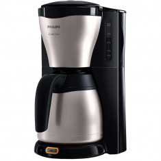 Cafetiera Philips Cafe Gaia HD7546/20, 1000W, Sistem Anti-picurare, Vas termorezistent din otel inoxidabil, 1.2 l, 2-15 cesti, Negru/Metalic foto