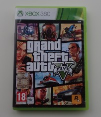 2 DVD joc GTA 5 Grand Theft Auto Five consola Xbox 360 original in carcasa foto