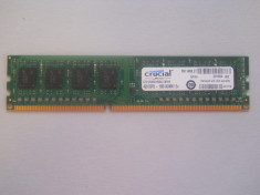 Memorie Ram Crucial 4 GB DDR3 1600 Mhz Desktop. foto