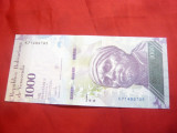 Bancnota 1000 bolivari Venezuela 2017 , cal.NC