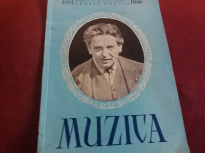 REVISTA MUZICA NR 8/1956 GEORGE ENESCU foto