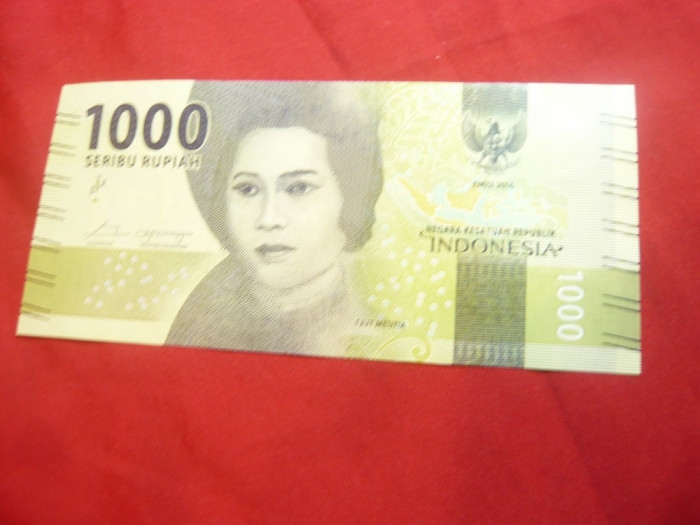Bancnota 1000 rupii Indonezia , 2016 cal. NC
