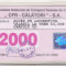 bnk div SNCFR - CFR Calatori SA - Autorizatie de calatorie -2000