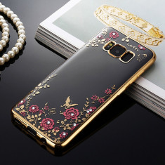 Husa Samsung Galaxy S8 + Plus - Luxury Flowers Gold foto