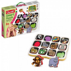 Joc Creativitate Si Indemanare Quercetti Smart Puzzle Cu 2 Fete Savana foto