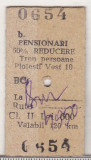 Bnk div CFR - tren - bilet pensionar Ploiesti 1997
